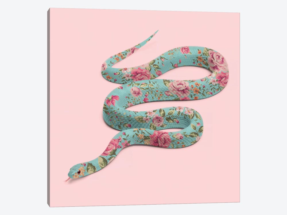 Floral Snake by Paul Fuentes 1-piece Art Print
