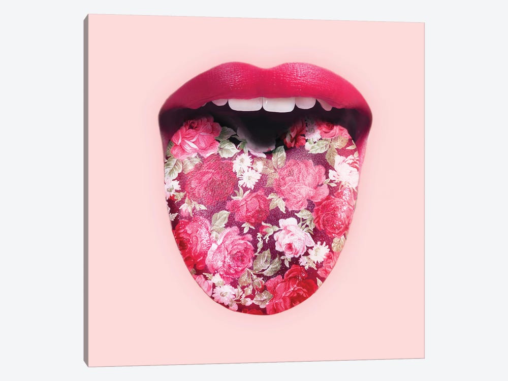 Floral Tongue by Paul Fuentes 1-piece Canvas Art