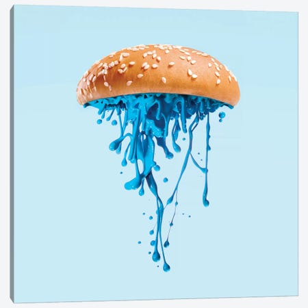Jelly Burger Canvas Print #PFU24} by Paul Fuentes Art Print