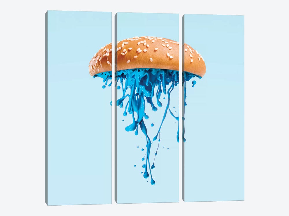 Jelly Burger by Paul Fuentes 3-piece Art Print