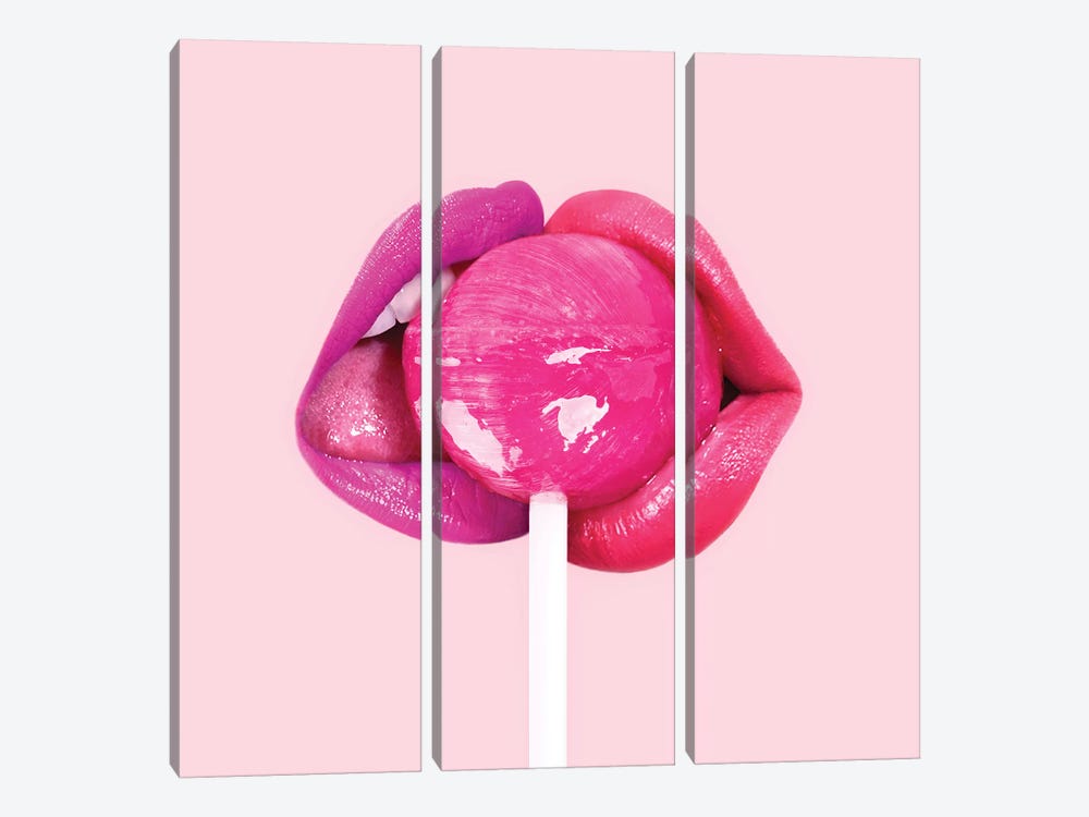 Lollipop Kiss by Paul Fuentes 3-piece Art Print