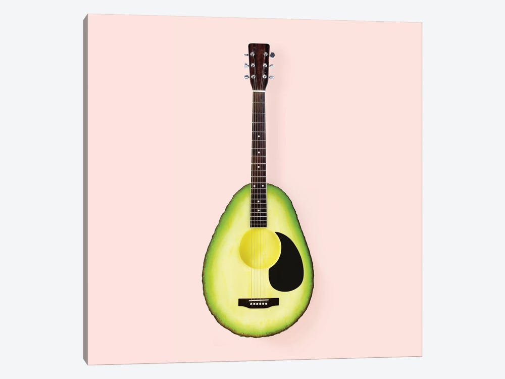 Avocado Guitar by Paul Fuentes 1-piece Canvas Artwork