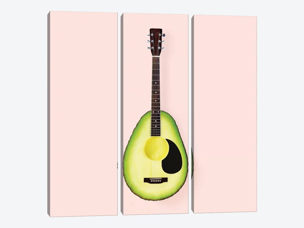 Avocado Guitar by Paul Fuentes 3-piece Canvas Artwork