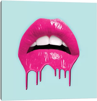 Melting Kiss Canvas Art Print - Fashion Lover