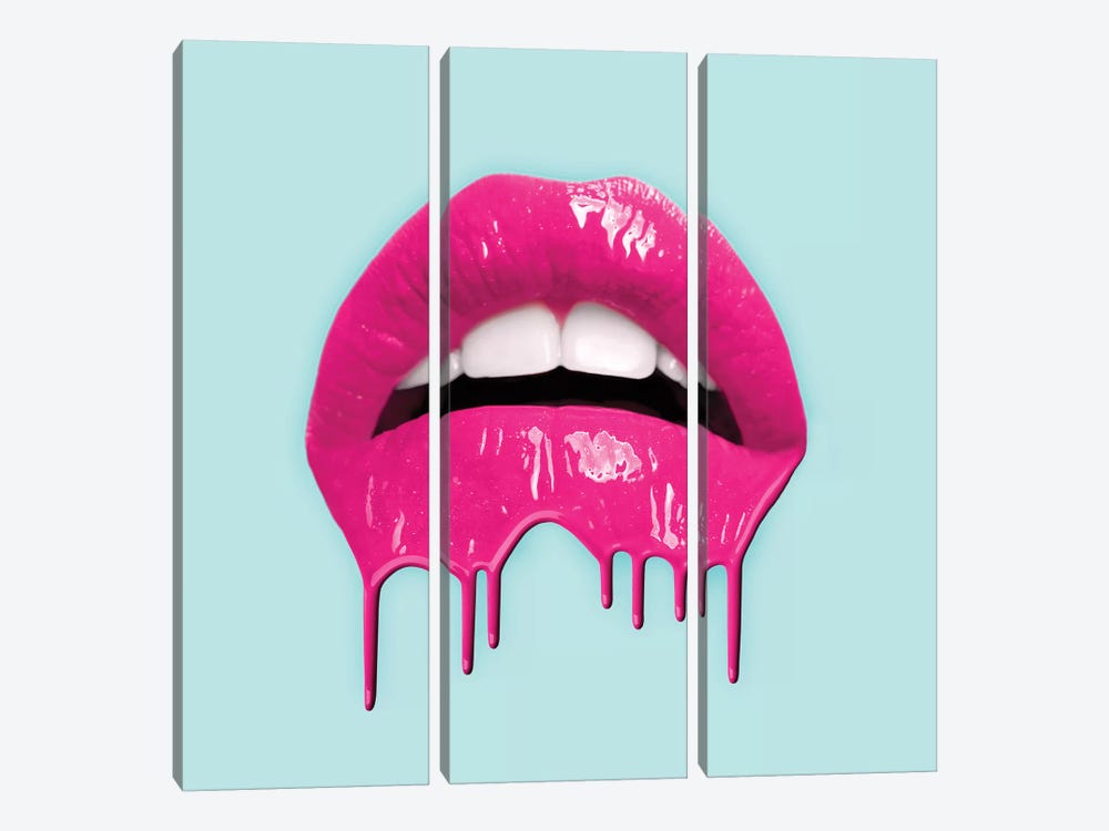 Melting Kiss by Paul Fuentes 3-piece Canvas Artwork