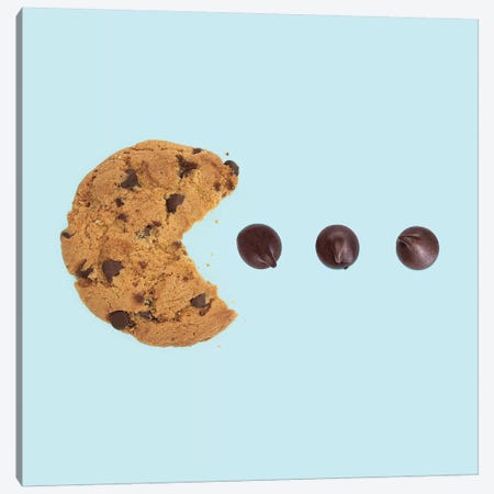 Pacman Cookie Canvas Print #PFU35} by Paul Fuentes Canvas Art