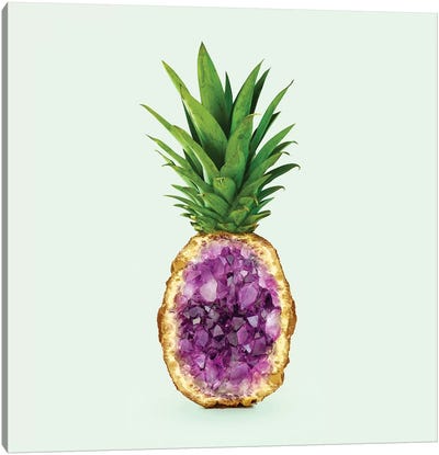Pineapple Quartz Canvas Art Print - Paul Fuentes
