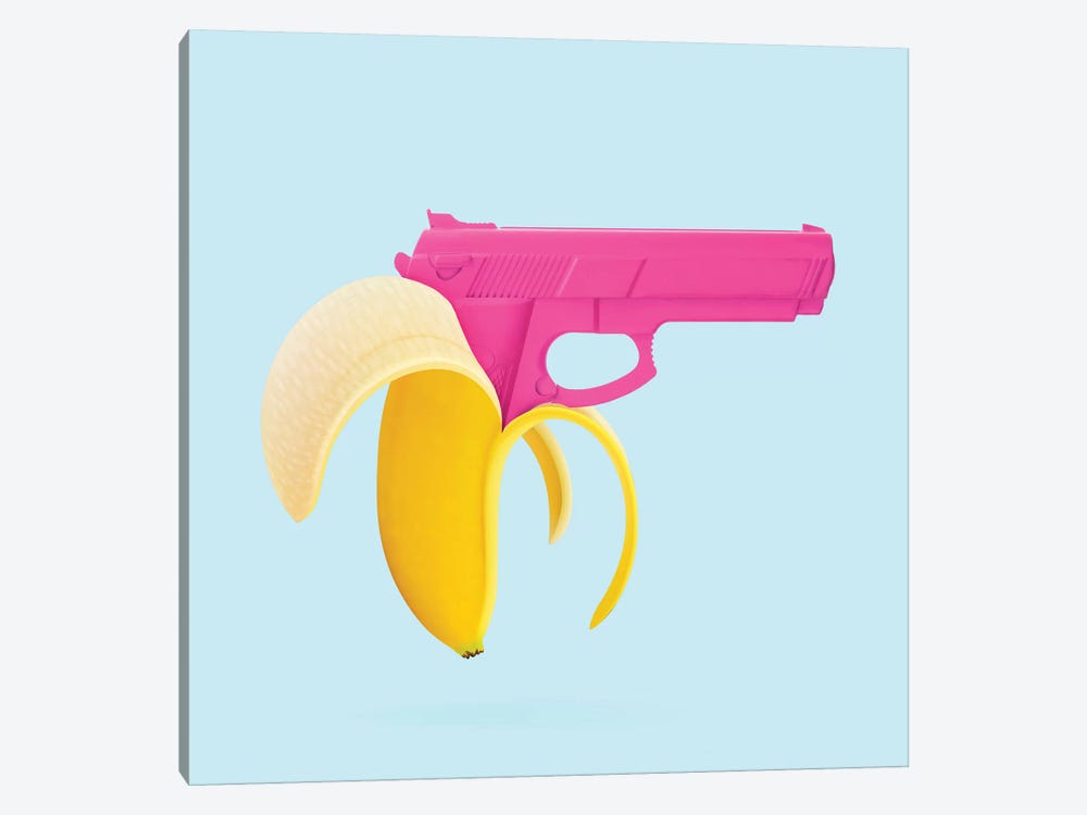 Banana Gun by Paul Fuentes 1-piece Canvas Print