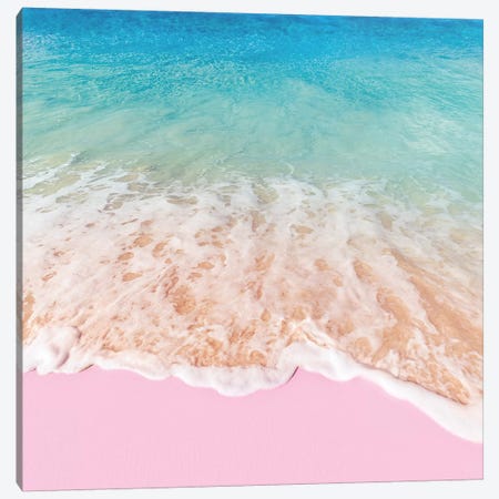 Pink Sea Canvas Print #PFU42} by Paul Fuentes Canvas Art
