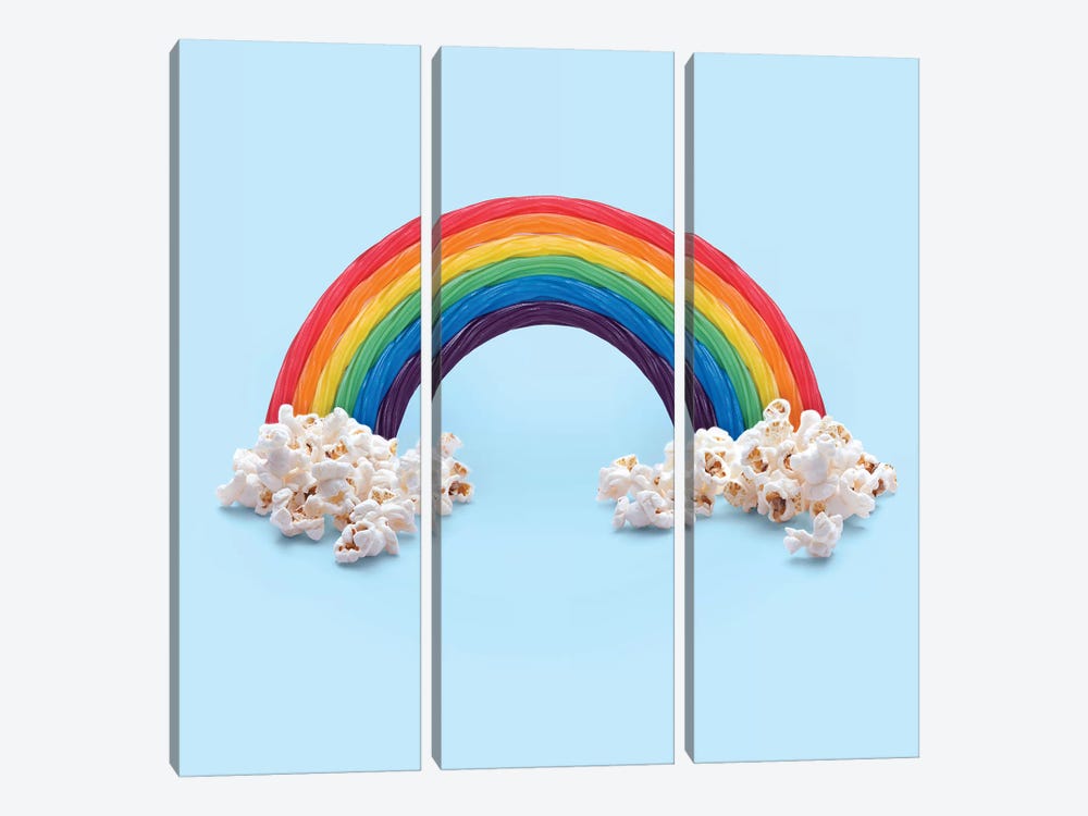 Rainbow Candy by Paul Fuentes 3-piece Canvas Artwork