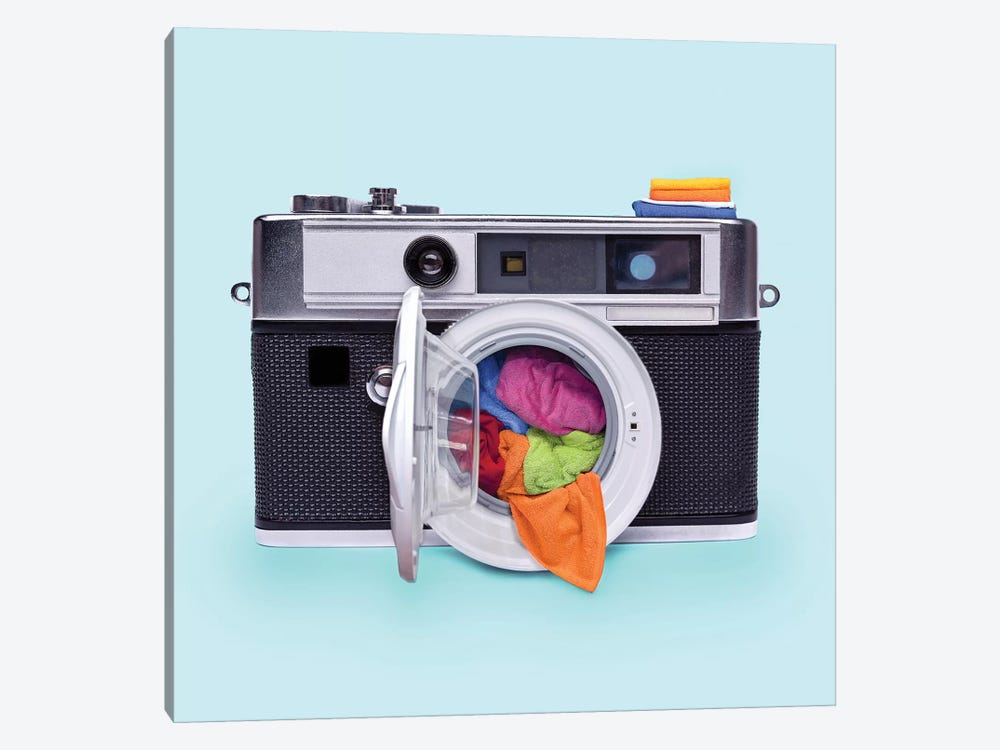 Washing Camera by Paul Fuentes 1-piece Canvas Print