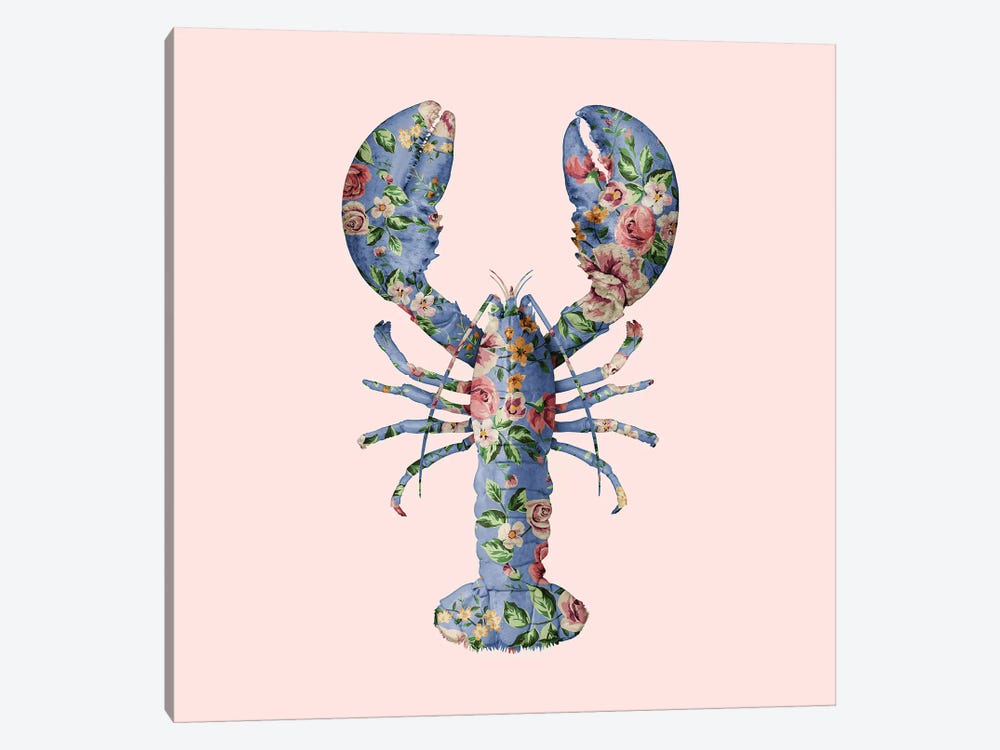 Floral Lobster 1-piece Art Print