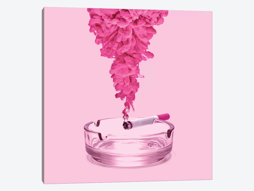Pink Smoke by Paul Fuentes 1-piece Art Print