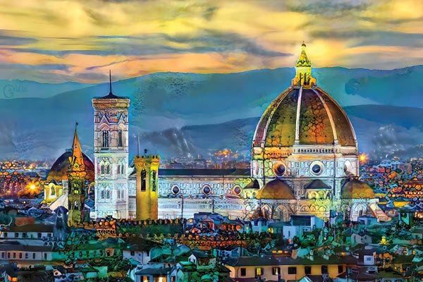 Florence Italy Duomo Sunset
