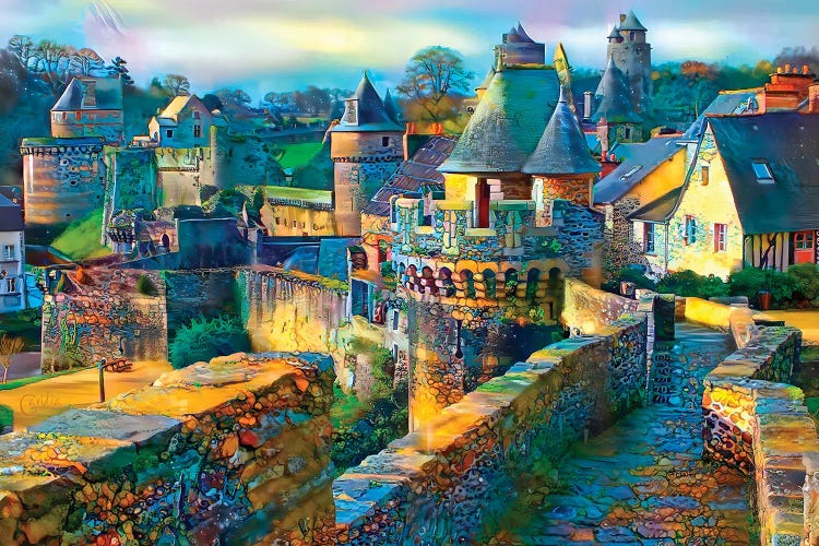 France Ille et Vilaine Chateau de Fougeres by Pedro Gavidia wall art