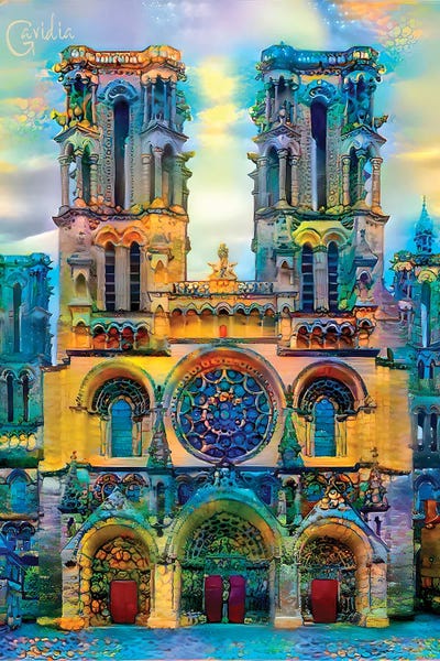 Notre Dame Cathedral: France Laon Cathedral Notre Dame de Laon by Pedro Gavidia