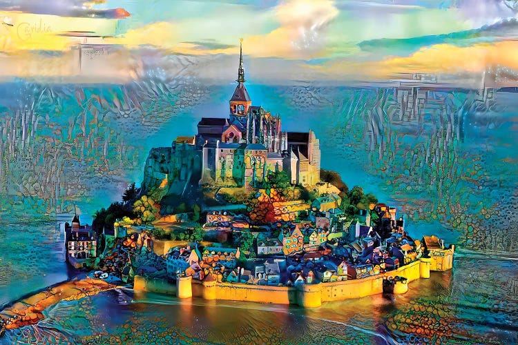 France Normandy Mont Saint-Michel by Pedro Gavidia wall art