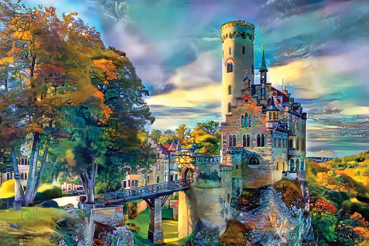 Germany Swabian Jura Lichtenstein Castle by Pedro Gavidia wall art