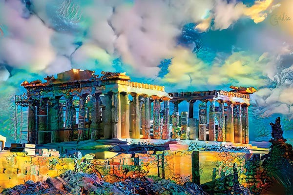 Famous Places Of Worship: Greece Athens Parthenon 2023 by Pedro Gavidia
