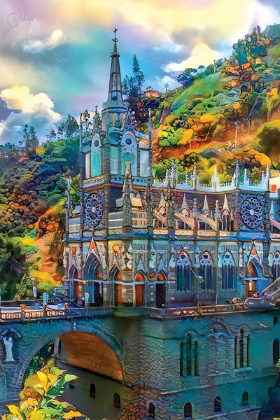 Places Of Worship: Ipiales Colombia Nuestra Senora de las Lajas Sanctuary by Pedro Gavidia