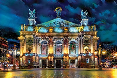 Leopolis Ukraine Opera by Pedro Gavidia canvas print