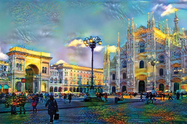 Castles & Palaces: Milan Italy Piazza del Duomo by Pedro Gavidia