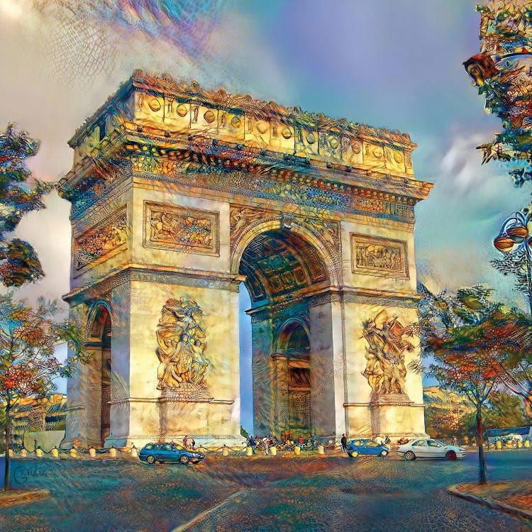 Paris France Arc de Triomphe by Pedro Gavidia wall art