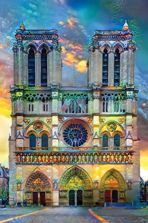 Paris France Notre Dame Cathedral