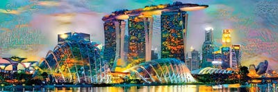 Singapore Marina Bay Sands by Pedro Gavidia canvas print