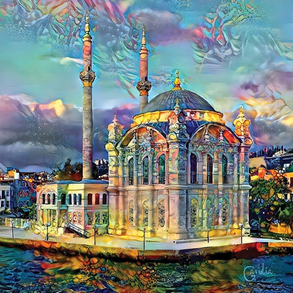 Pedro Gavidia: Turkey Istanbul Ortakoy Great Mosque Of Sultan Abdulmejid by Pedro Gavidia