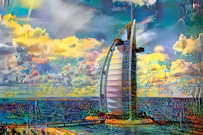 United Arab Emirates Dubai Burj Al Arab by Pedro Gavidia canvas print