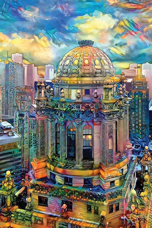 USA Chicago Tempietto In Jewelers Building by Pedro Gavidia wall art