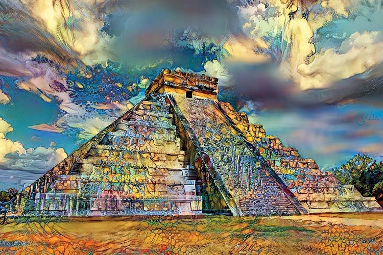 Yucatan Mexico Chichen Itza by Pedro Gavidia wall art