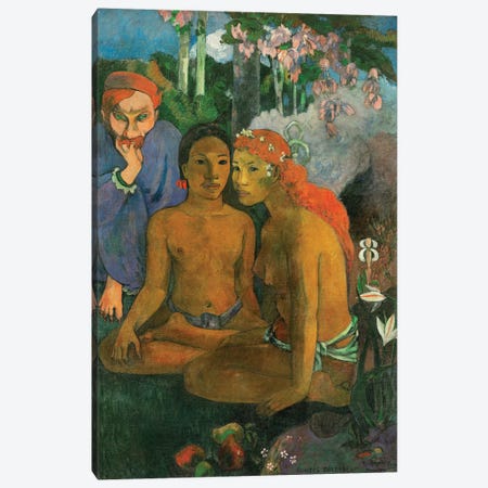 Contes Barbares Canvas Print #PGG1} by Paul Gauguin Canvas Wall Art