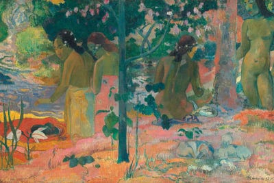 The Bathers by Paul Gauguin framed wall art