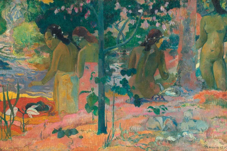 The Bathers by Paul Gauguin wall art