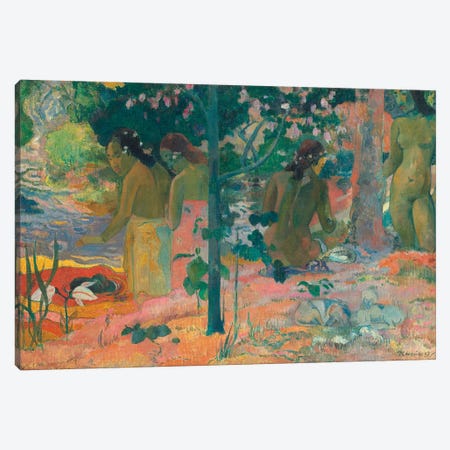 The Bathers Canvas Print #PGG3} by Paul Gauguin Canvas Artwork