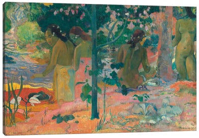 The Bathers Canvas Art Print - Paul Gauguin