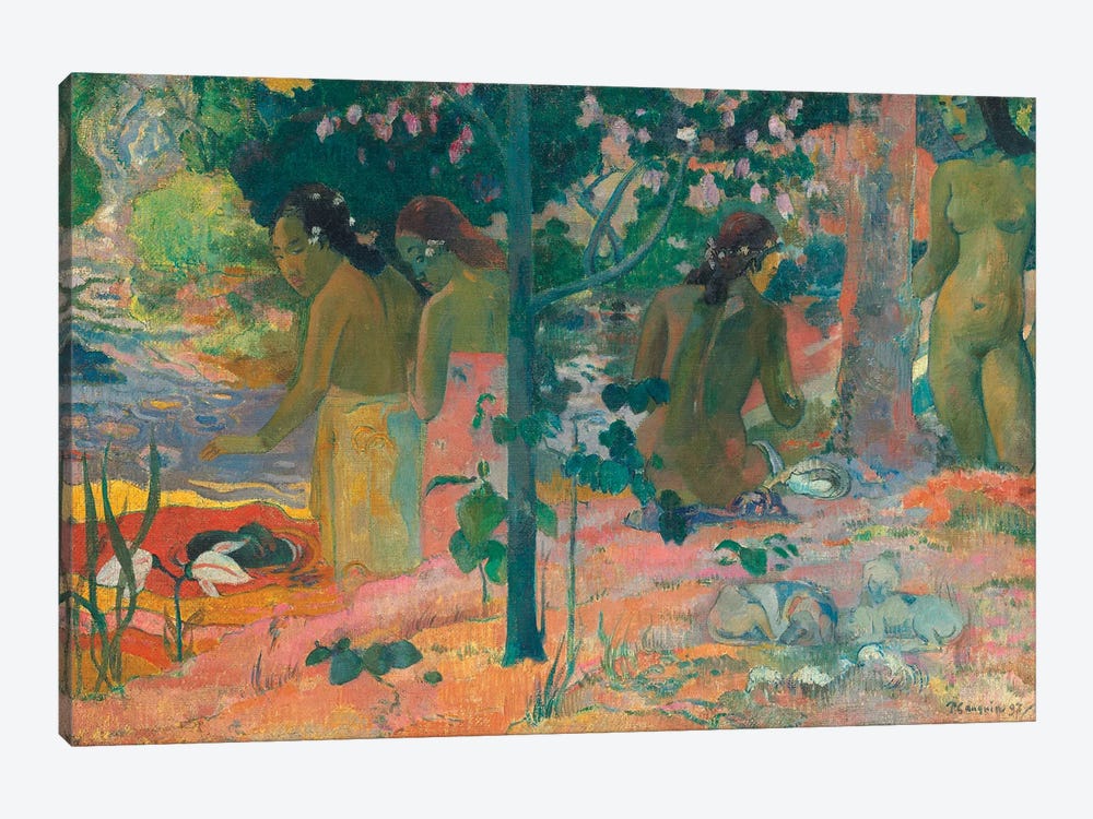 The Bathers by Paul Gauguin 1-piece Canvas Wall Art
