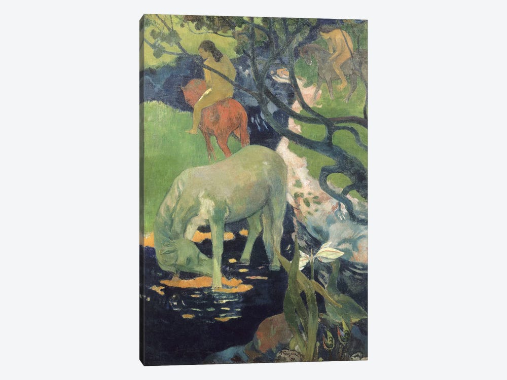 The White Horse by Paul Gauguin 1-piece Art Print