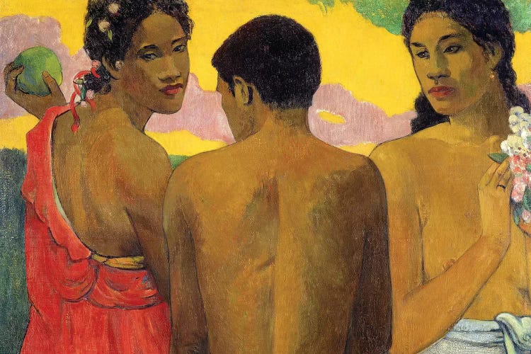 Three Tahitians by Paul Gauguin wall art