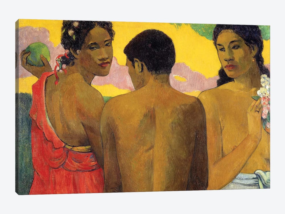 Three Tahitians by Paul Gauguin 1-piece Canvas Artwork