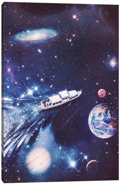Space Gazing Canvas Art Print - Psguy2026