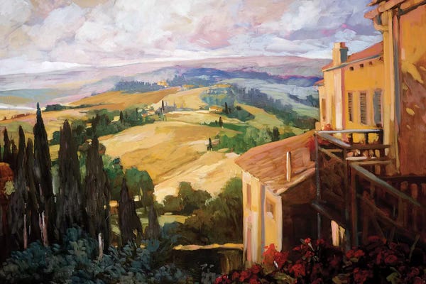 Mediterranean Décor: View to the Valley by Philip Craig
