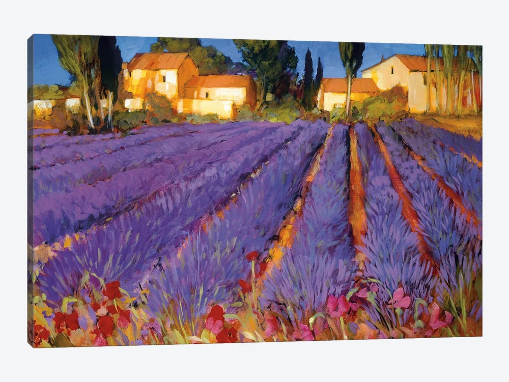 Late Afternoon, Lavender Fields by Philip Craig 1-piece Canvas Print