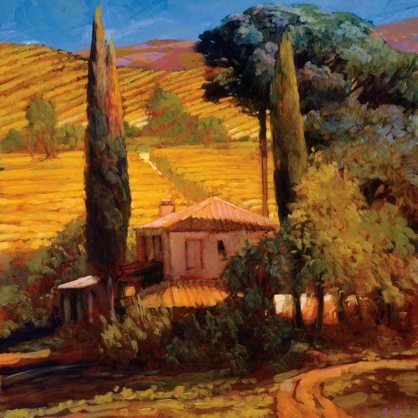 Artists Like Van Gogh: Tuscan Morning Light by Philip Craig
