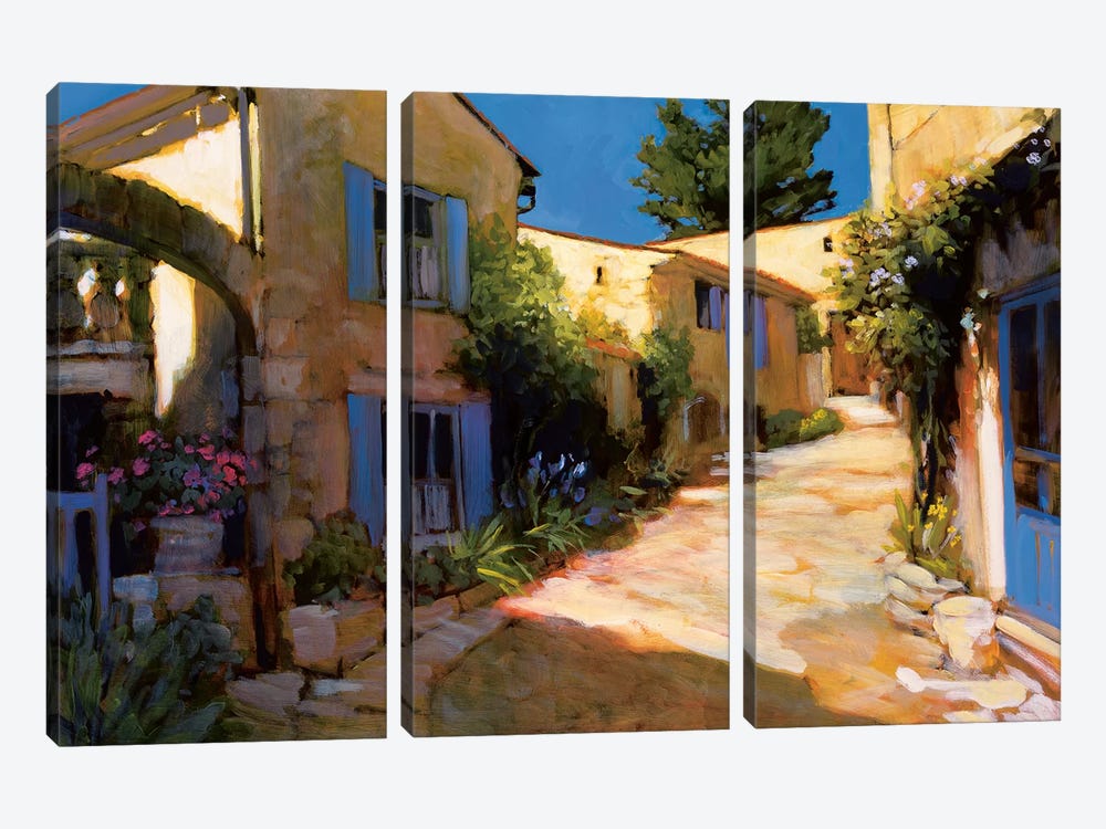 Village In Provence by Philip Craig 3-piece Canvas Wall Art