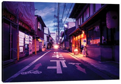 Wrong Direction Canvas Art Print - Nightlife Japan 