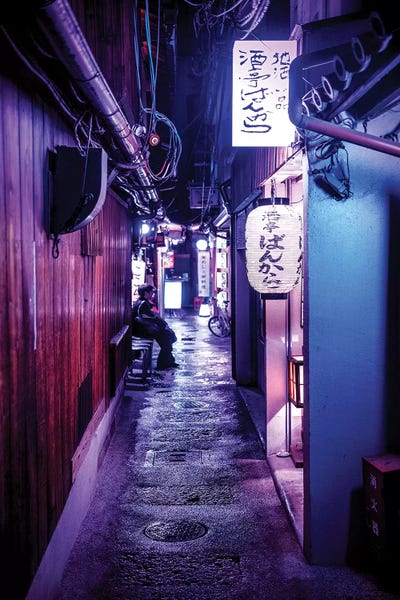 Alone - NightLife Japan by Philippe Hugonnard canvas print