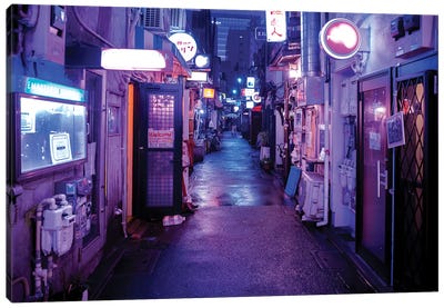 Street Vibes Canvas Art Print - Nightlife Japan 